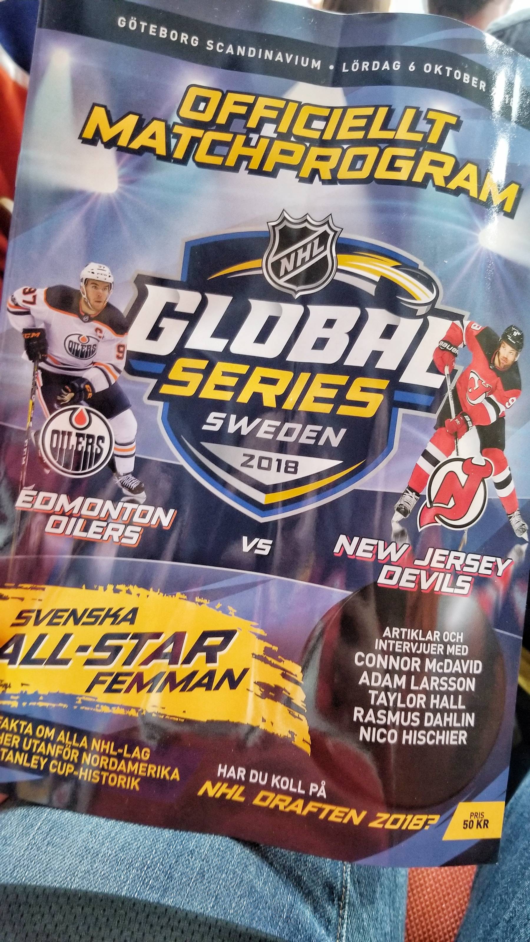 NHL Global Series Sweden: Edmonton Oilers vs New Jersey Devils - Desired  Tastes
